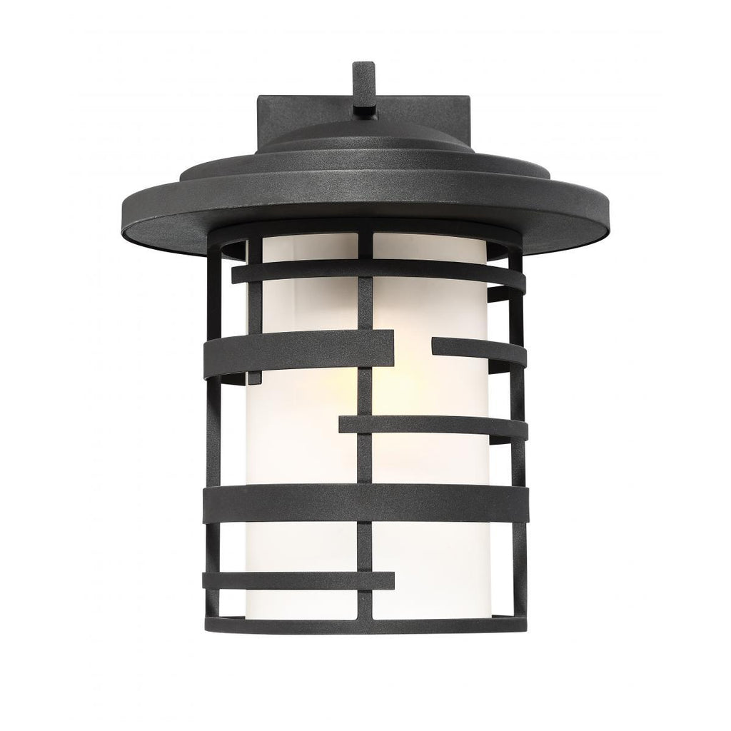 Lansing 1 Light 14" Outdoor Wall Lantern With Etched Glass Outdoor Nuvo Lighting 