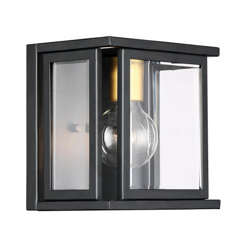 Payne 1 Light Wall Sconce With Clear Beveled Glass Wall Nuvo Lighting 