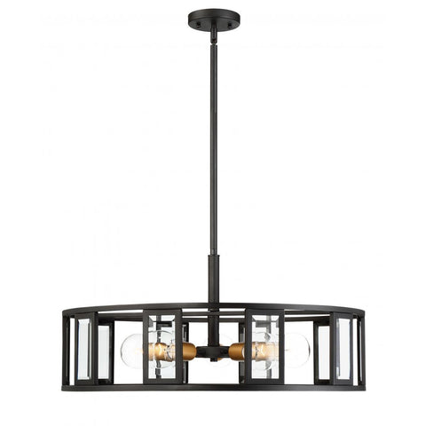 Payne 5 Light Pendant With Clear Beveled Glass Ceiling Nuvo Lighting 