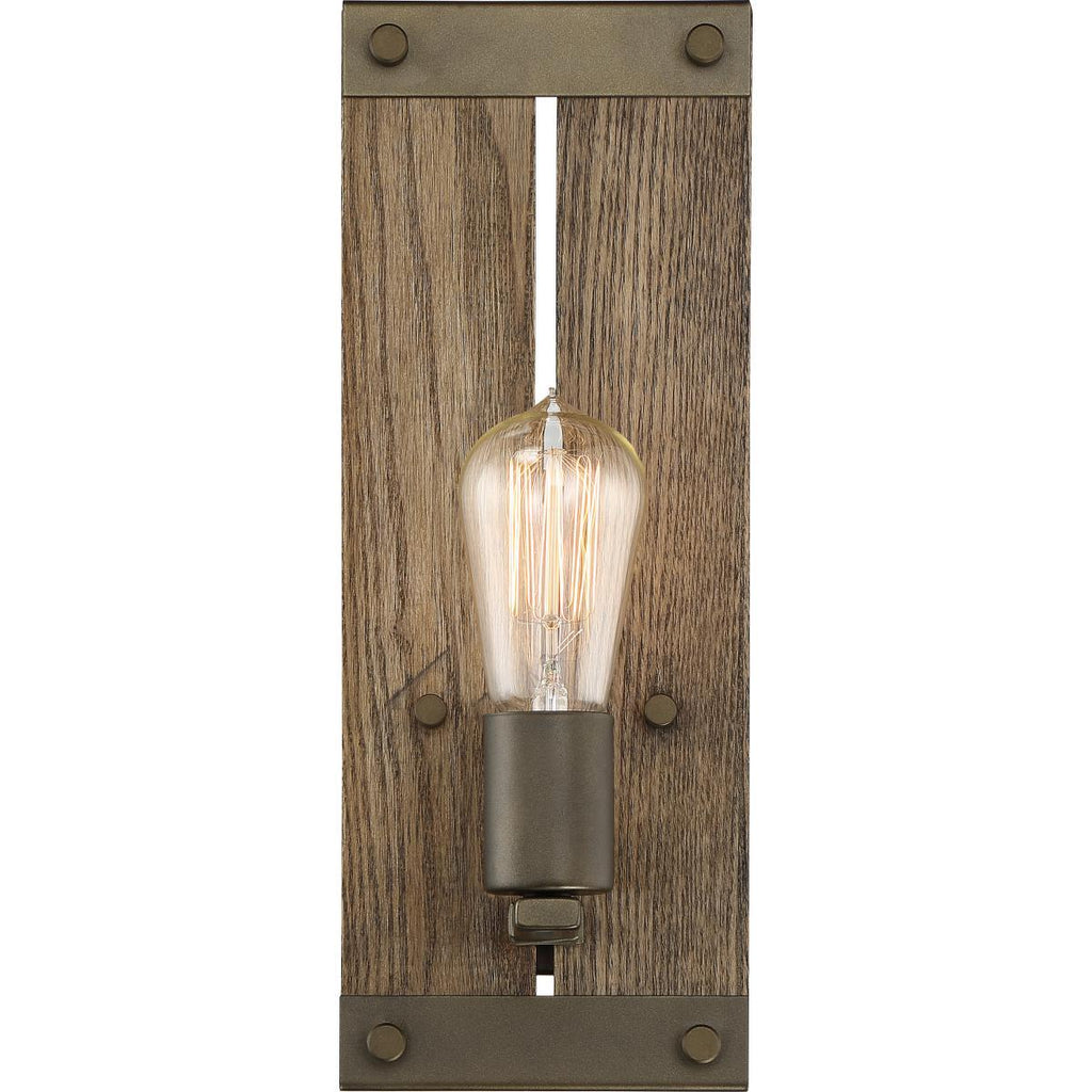 Winchester 14"h Wood Wall Sconce Wall Nuvo Lighting 