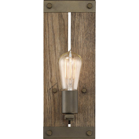 Winchester 14"h Wood Wall Sconce Wall Nuvo Lighting 