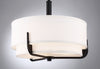 Frankie 3 Light 14 in. Pendant; Aged Bronze with White Glass