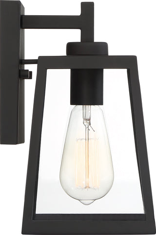 Halifax Small Lantern - Matte Black with Clear Glass