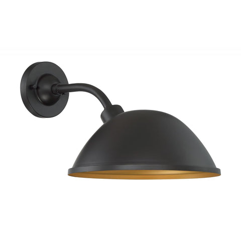 South Street 1 Light Sconce with Dark Bronze and Gold Finish