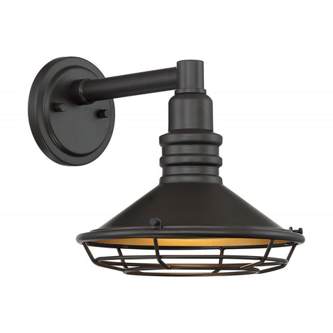 Blue Harbor 1 Light Sconce with Dark Bronze and Gold Finish