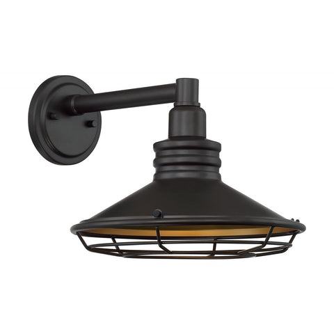 Blue Harbor 1 Light Sconce with Dark Bronze and Gold Finish