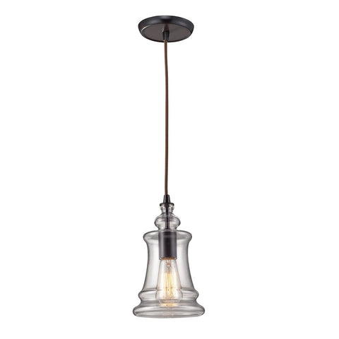 Menlow Park Pendant In Oil Rubbed Bronze Ceiling Elk Lighting 