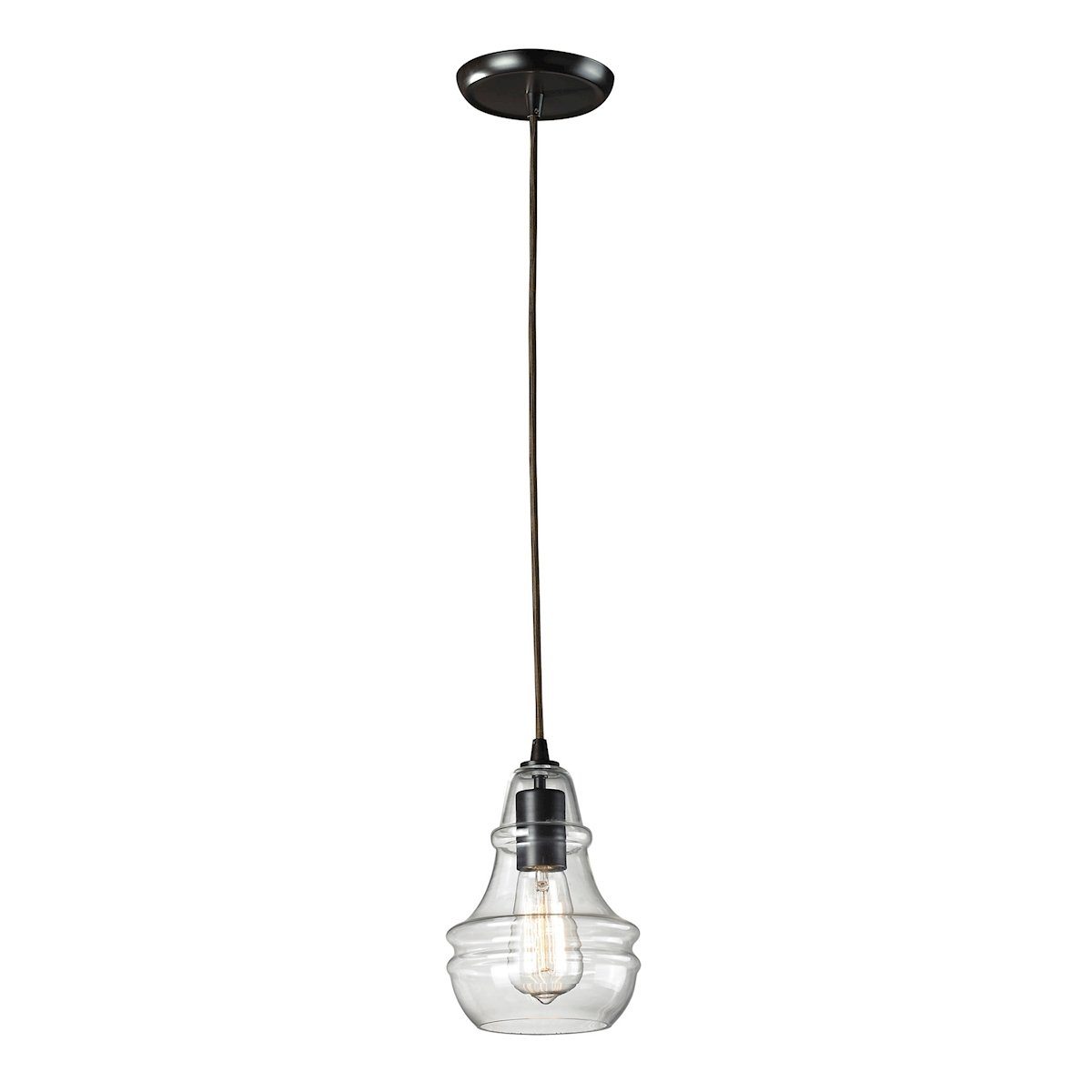 Menlow Park Pendant In Oil Rubbed Bronze Ceiling Elk Lighting 