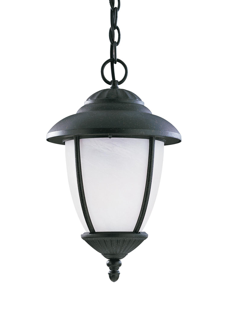 Yorktown One Light Outdoor LED Pendant - Forged Iron Outdoor Sea Gull Lighting 