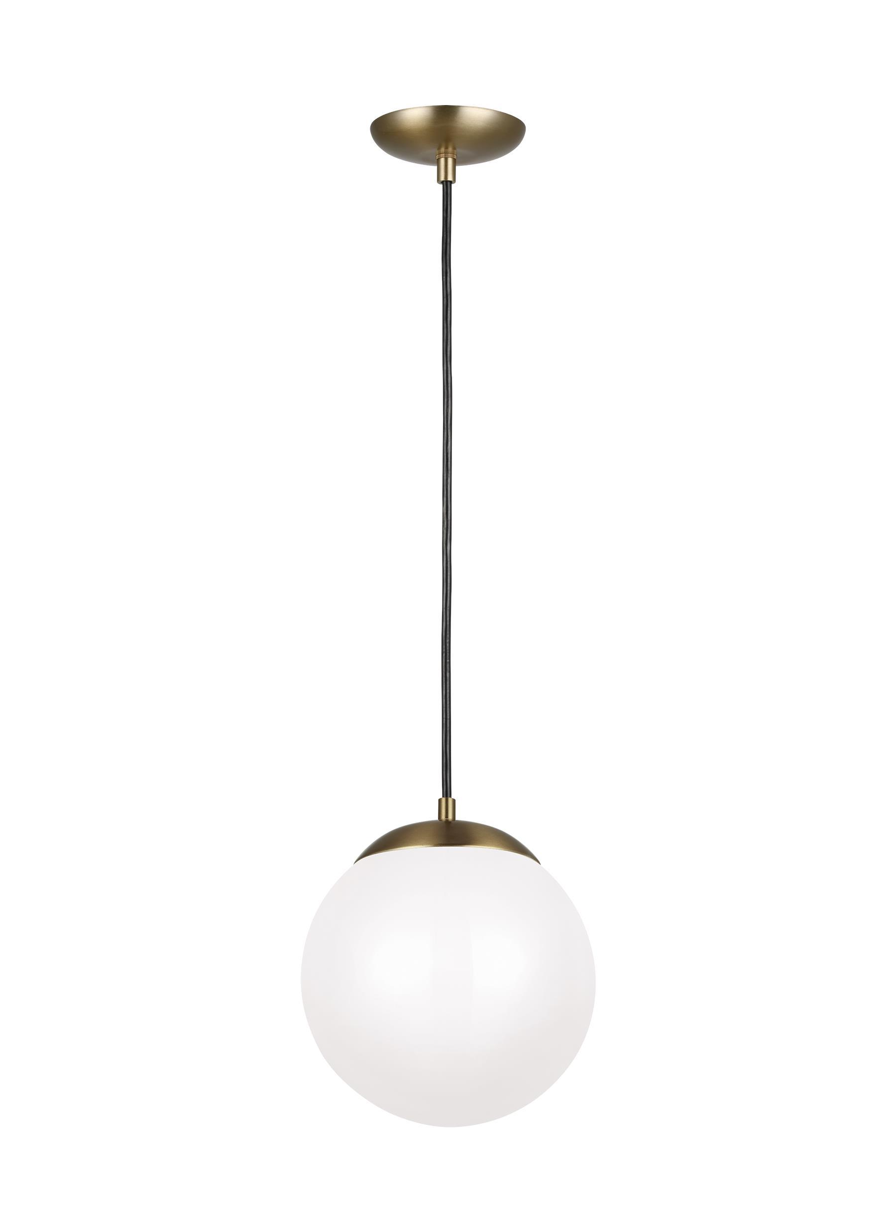 Leo - Hanging Globe Medium LED Pendant - Satin Bronze Pendants Sea Gull Lighting 