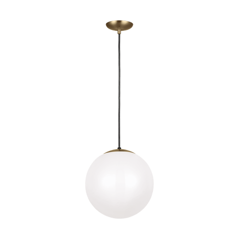 Leo - Hanging Globe One Light LED Pendant - Satin Bronze Pendants Sea Gull Lighting 