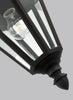 Brentwood One Light Outdoor Pendant - Black Outdoor Sea Gull Lighting 