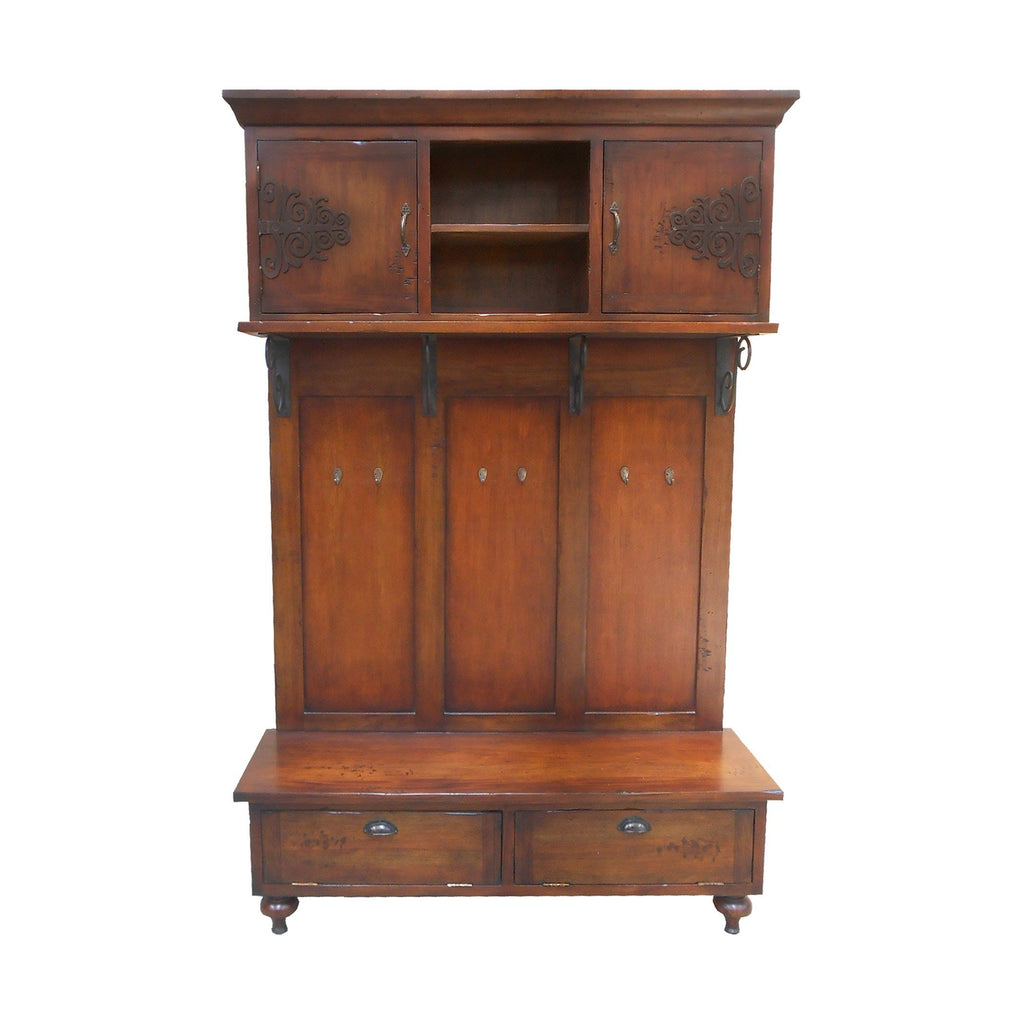 SCROLLED IRON HALL CABINET Furniture GuildMaster 