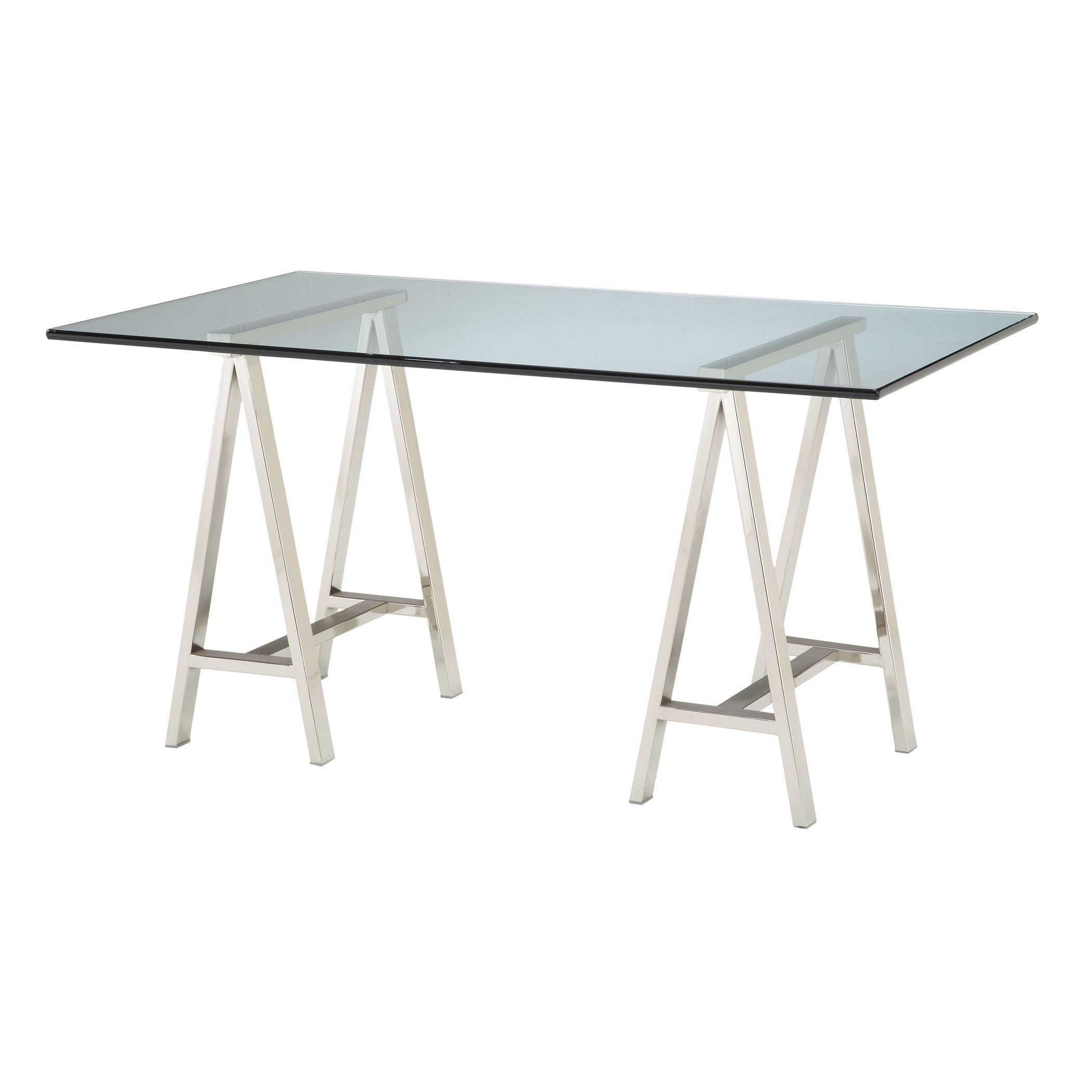 36''x60'' Rectangle Glass Top Table Furniture Sterling 