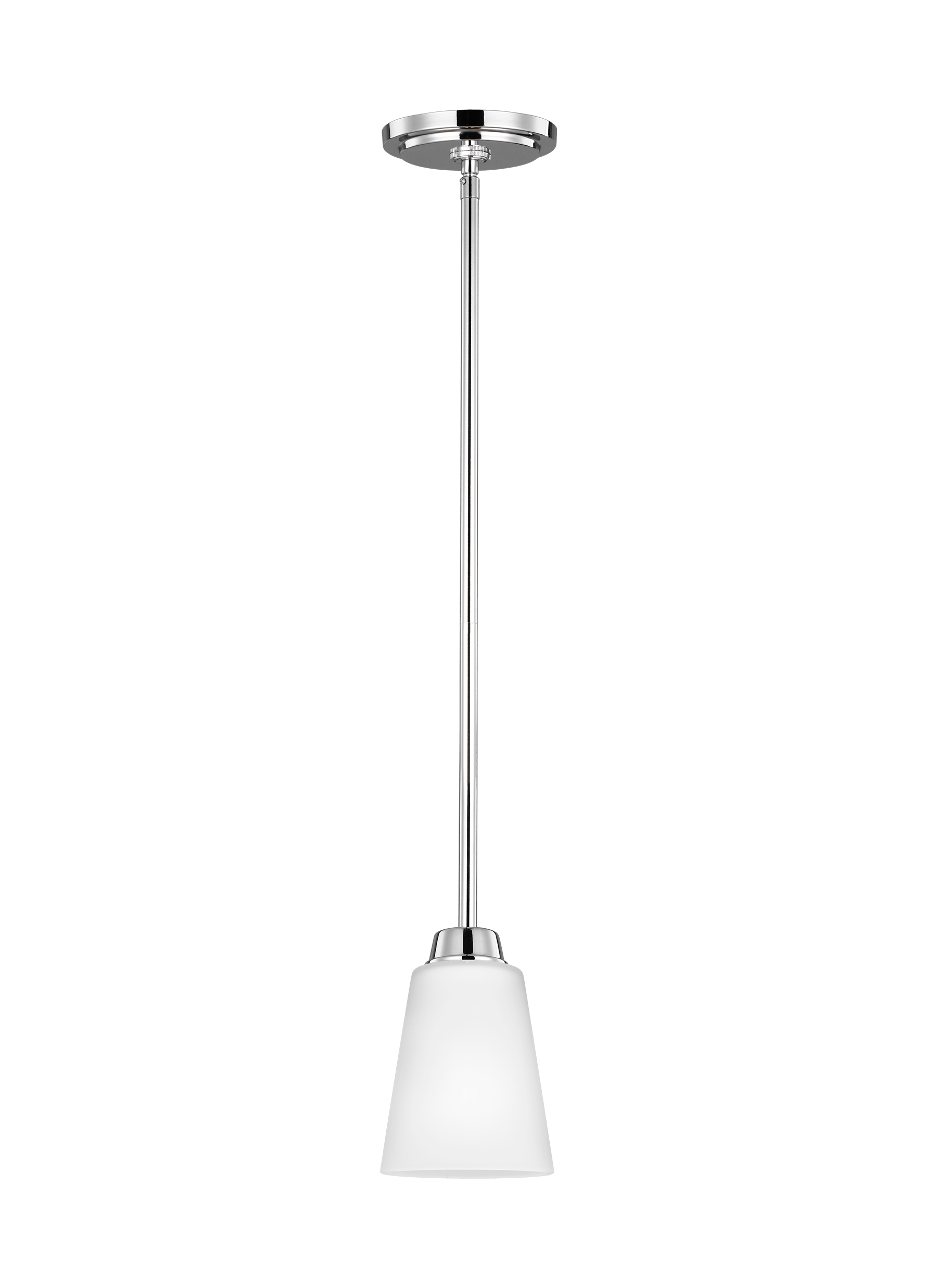 Kerrville One Light Mini-LED Pendant - Chrome Pendants Sea Gull Lighting 