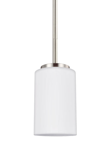 Oslo One Light Mini-LED Pendant - Brushed Nickel Pendants Sea Gull Lighting 