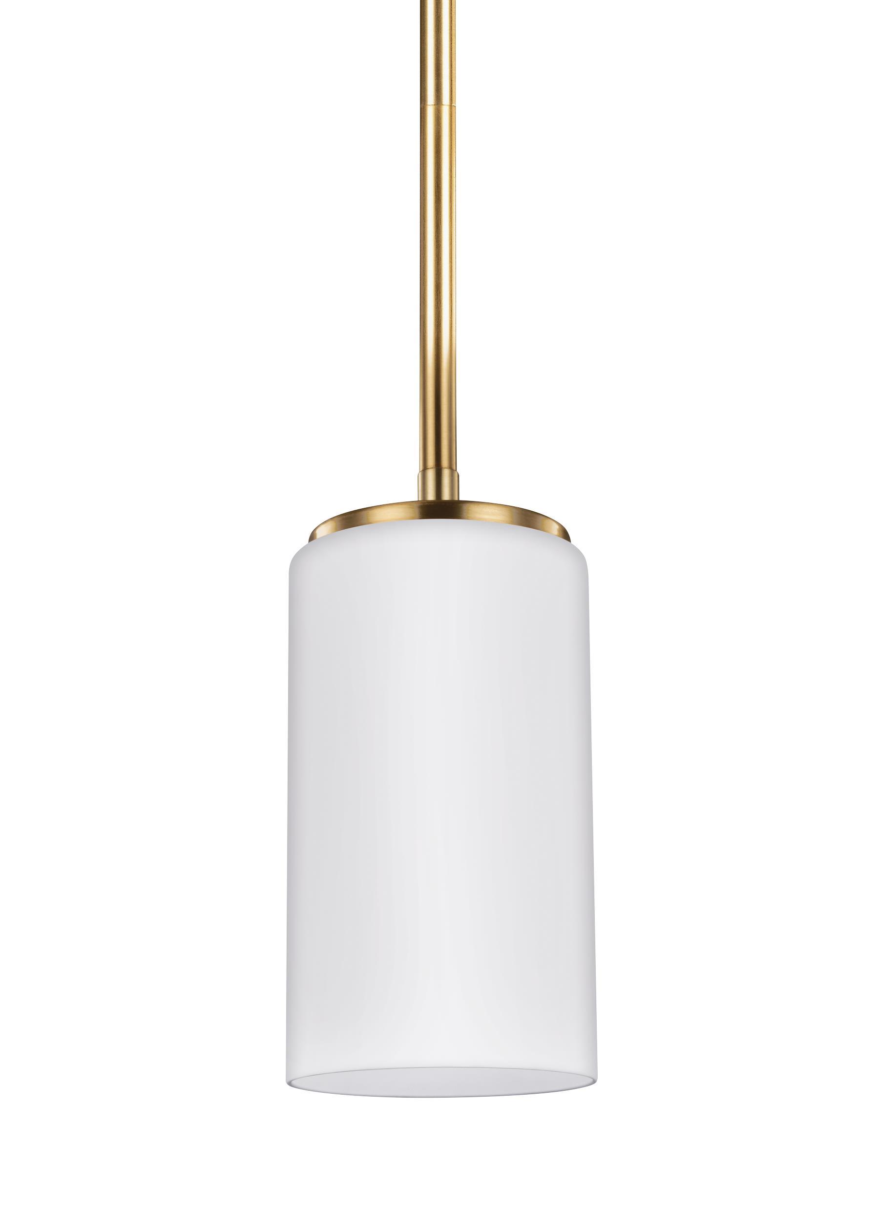 Alturas One Light Mini-LED Pendant - Satin Bronze Pendants Sea Gull Lighting 