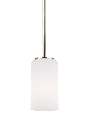 Alturas One Light Mini-LED Pendant - Brushed Nickel Pendants Sea Gull Lighting 