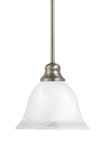 Windgate One Light Mini-LED Pendant - Brushed Nickel Ceiling Sea Gull Lighting 