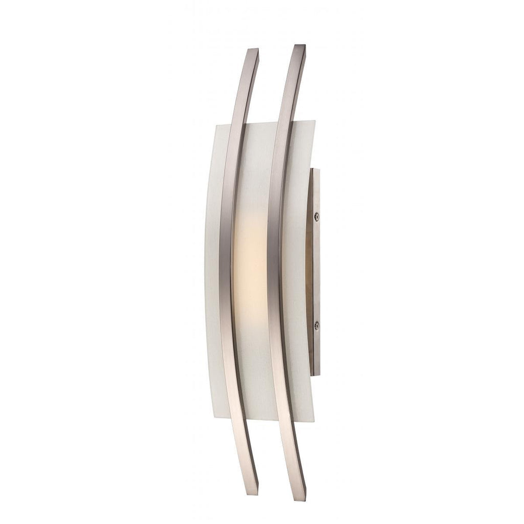 Trax 1 Module Wall Sconce with Frosted Glass Wall Nuvo Lighting 