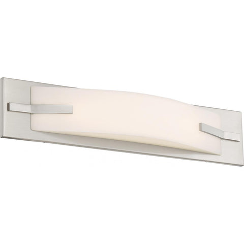 Bow LED 19" Vanity Fixture Brushed Nickel Finish Wall Nuvo Lighting 