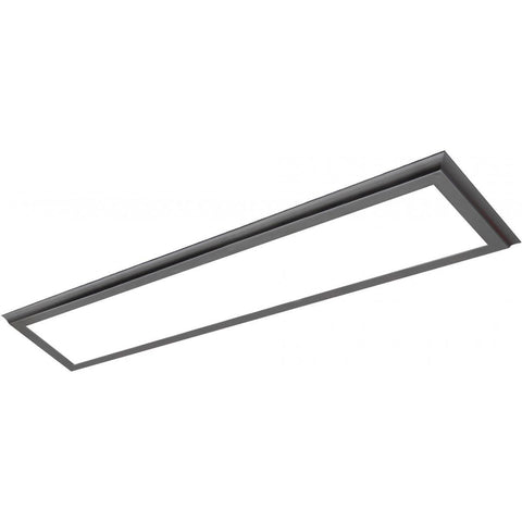 45W 12"x48" Surface Mount LED Fixture - 3K - Gun Metal - 100-277V Ceiling Nuvo Lighting 