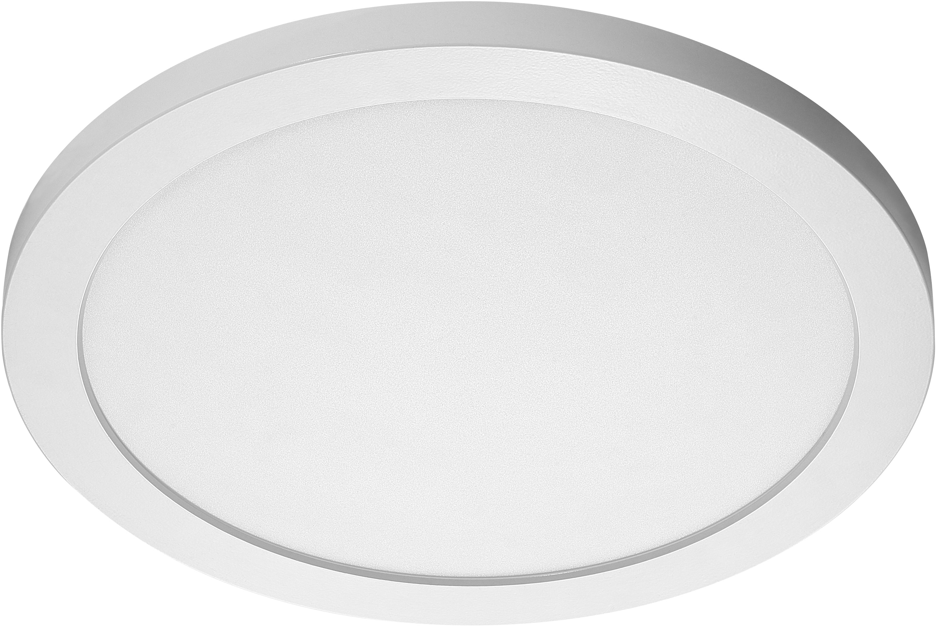 26W; 15 in. Flush Mount LED Fixture - 3000K; Round Shape; White; 120/277V