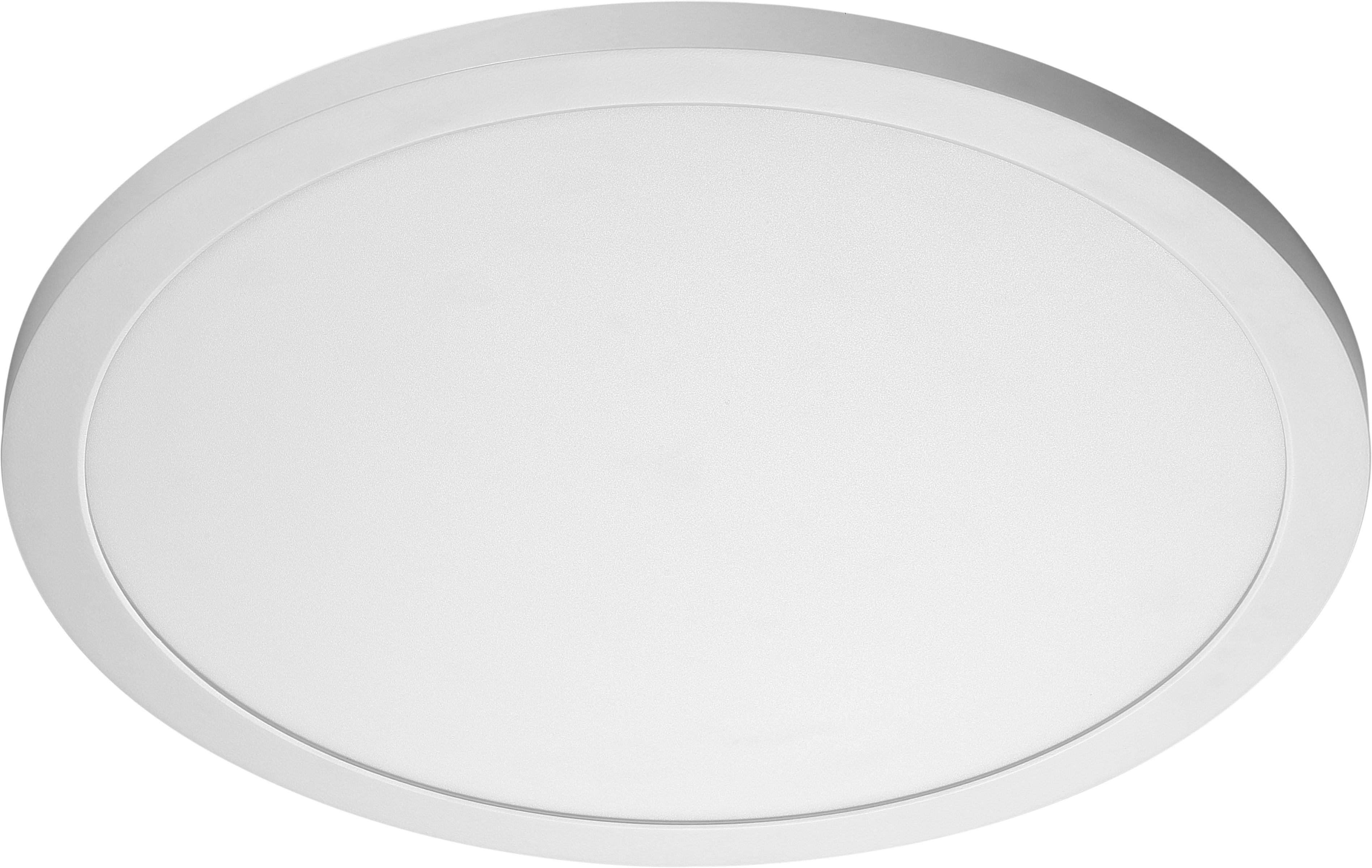 30W; 19 in. Flush Mount LED Fixture - 3000K; Round Shape; White; 120/277V