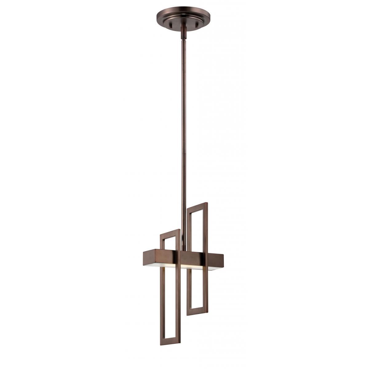 Frame 1 Module Pendant with Frosted Glass Ceiling Nuvo Lighting 