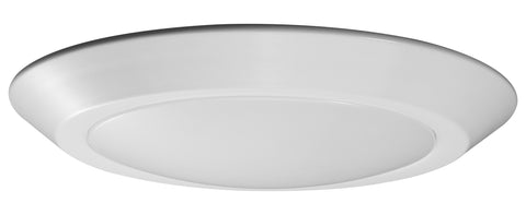 10 in. LED Flush Mount Disk Light - White; 3000K