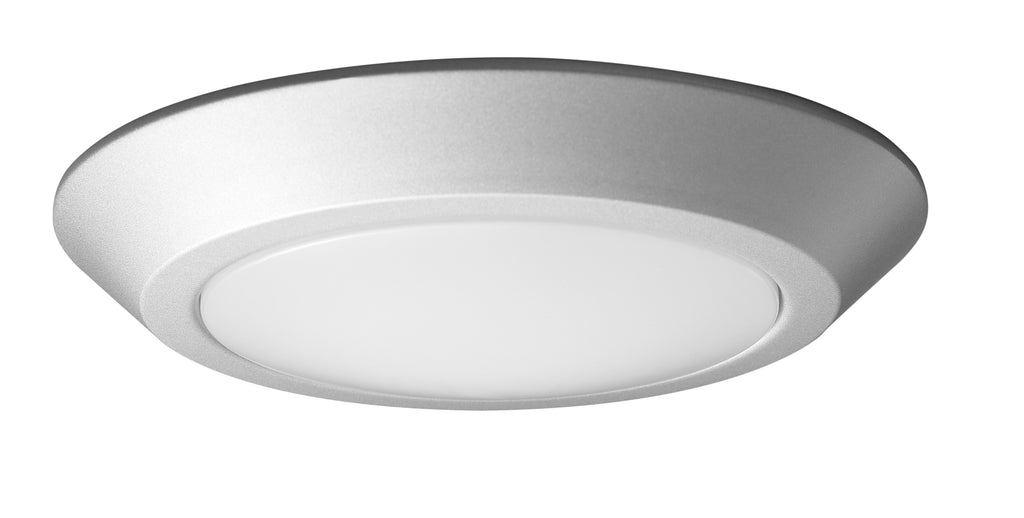 10 in. LED Flush Mount Disk Light - Brushed Nickel; 3000K