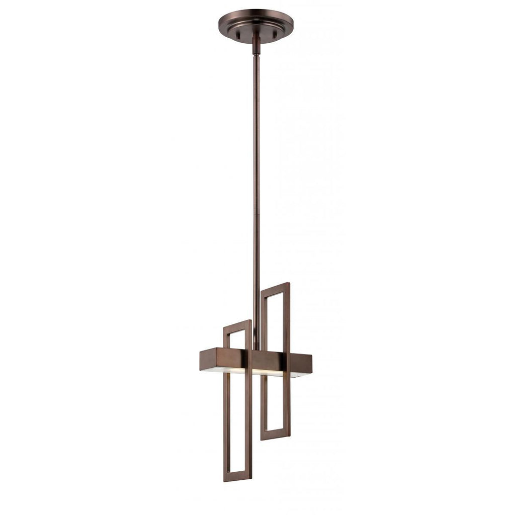 Frame 1 Module Pendant with Frosted Glass Ceiling Nuvo Lighting 