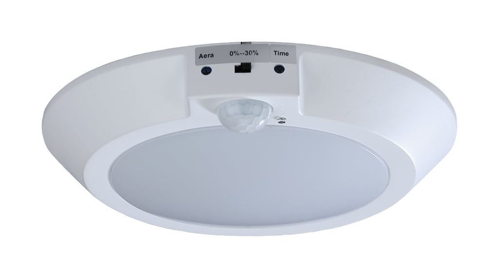 7 in. LED Disk Light with Occupancy Sensor - White, 3000K