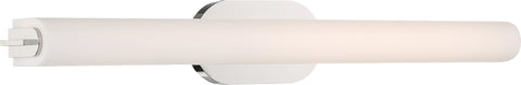 Lana LED Medium Vanity Fixture - Polished Nickel with White Acrylic
