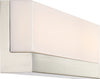 Jackson LED Large Vanity Fixture - Brushed Nickel with White Acrylic