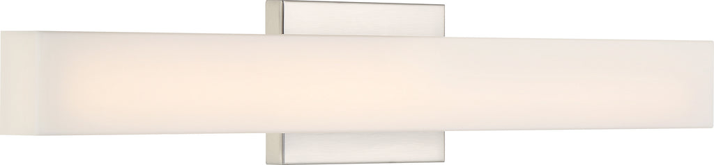Jess 25" LED Medium Vanity Fixture - Brushed Nickel with White Acrylic