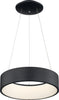 Orbit 20W LED Pendant; Black