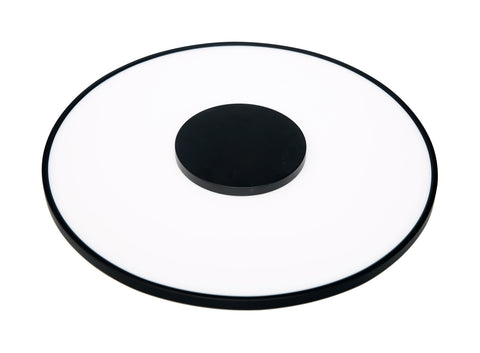 31.5 watt 17" Flush Mount LED Fixture; Round Shape; Black