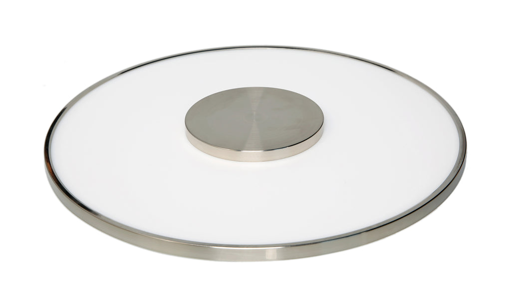 31.5 watt 17" Flush Mount LED Fixture; Round Shape; Brushed Nickel