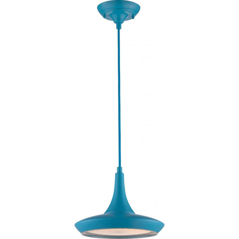 Fantom 11"w LED Colored Pendant - Blue Ceiling Nuvo Lighting 