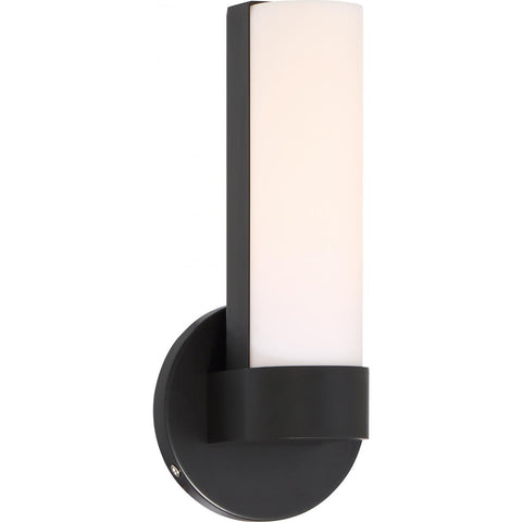 Bond Single 9-1/2" LED Vanity with White Acrylic Lens Wall Nuvo Lighting 