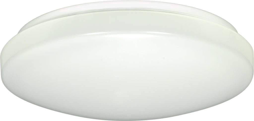 11 in. Flush Mounted LED Light; Fixture - White; 120-277V