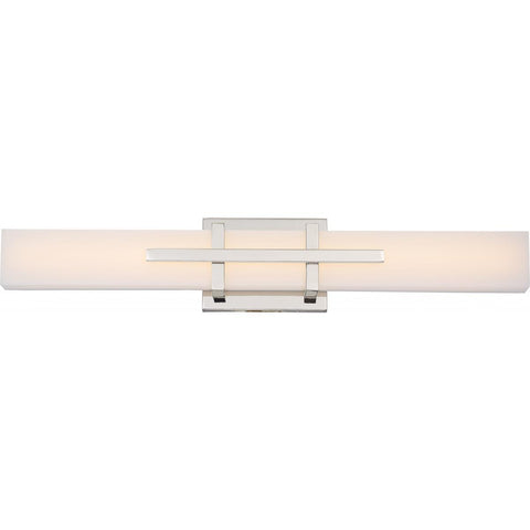 Grill Double LED Wall Sconce Polished Nickel Finish Wall Nuvo Lighting 