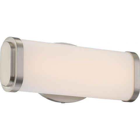 Pace Single LED Wall Sconce Brushed Nickel Finish Wall Nuvo Lighting 