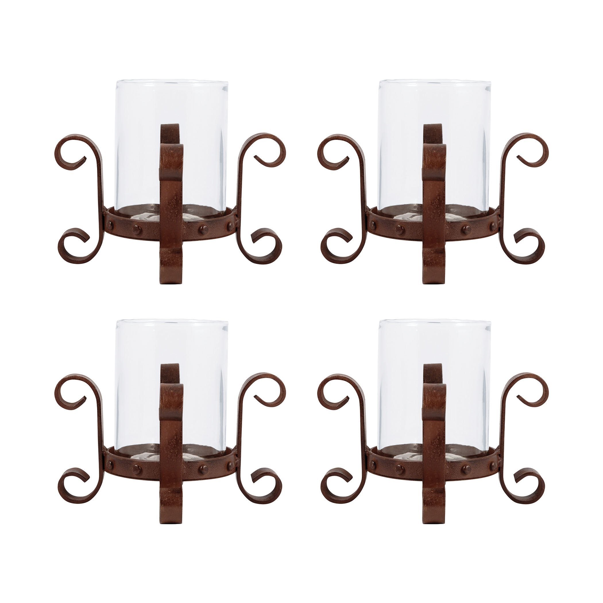 Teton Set of 4 Pillar Holders Accessories Pomeroy 