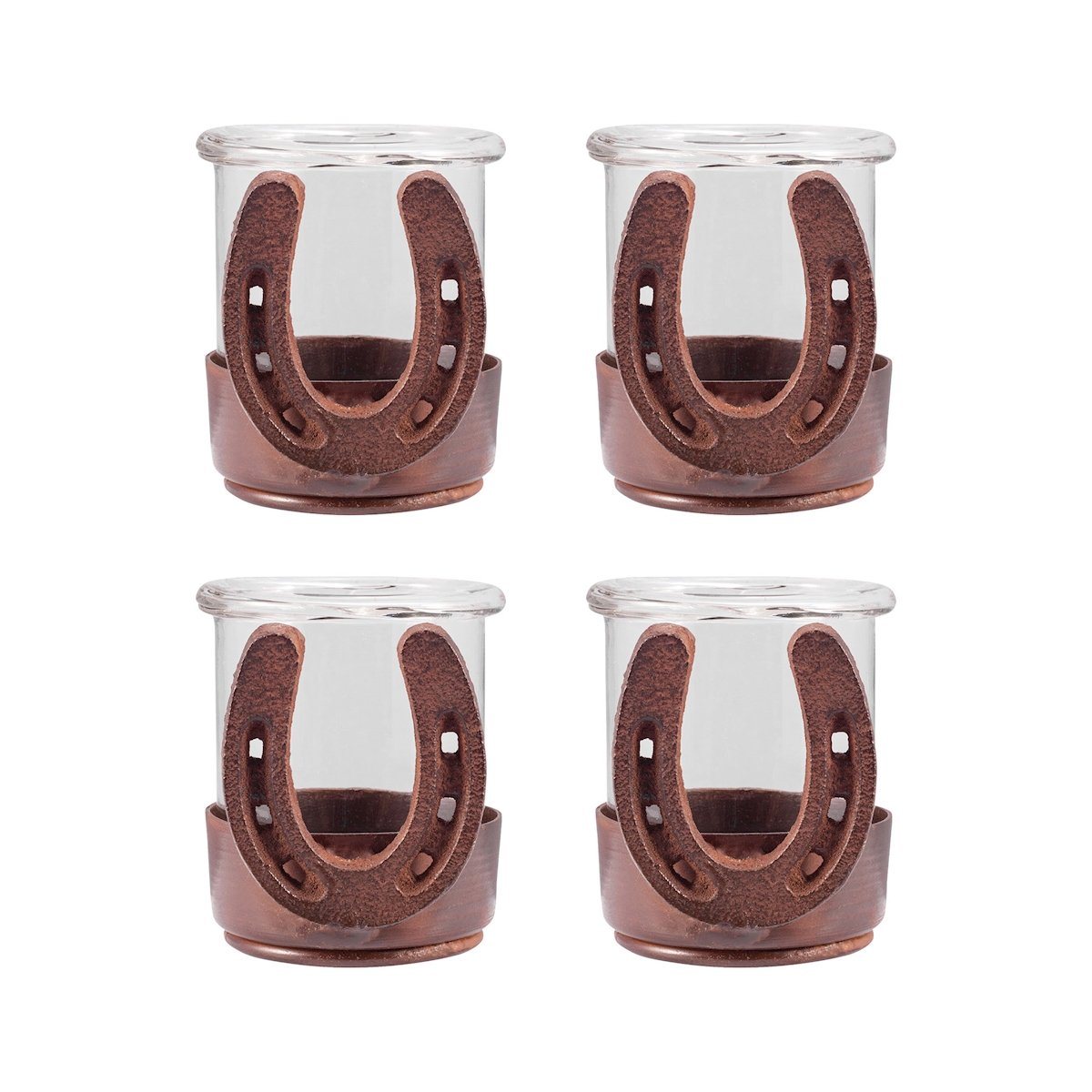 Horse Shoe Set of 4 Votives Accessories Pomeroy 