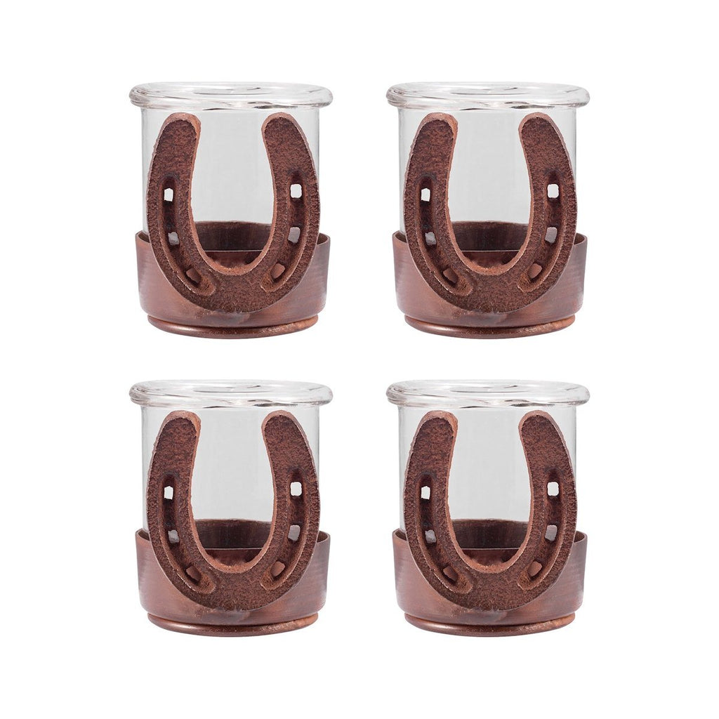 Horse Shoe Set of 4 Votives Accessories Pomeroy 