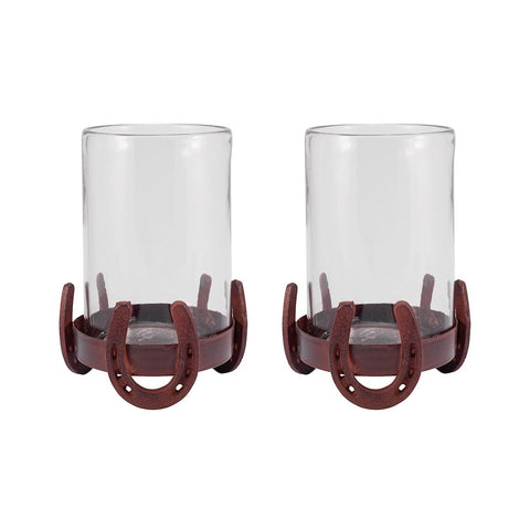 Horse Shoe Set of 2 Hurricanes Accessories Pomeroy 