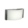 Wave 1-Light Dimmable LED Vanity - Brushed Steel Wall Access Lighting 