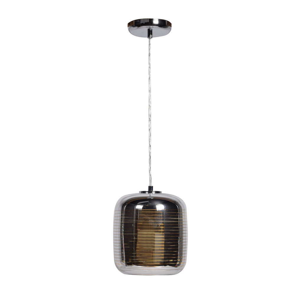 Dor 1-Light Pendant - Mirrored Stainless Steel Finish Ceiling Access Lighting 